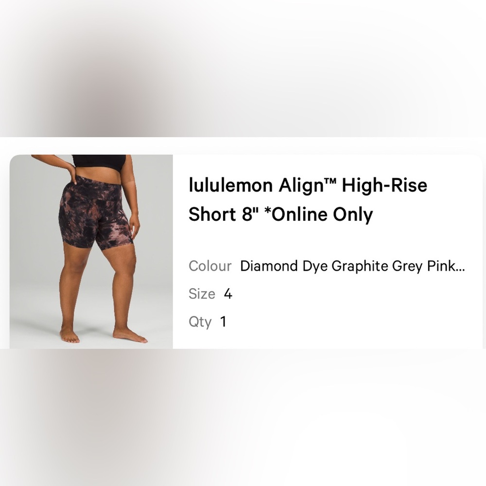 Lululemon Diamond Dye Gray Shorts